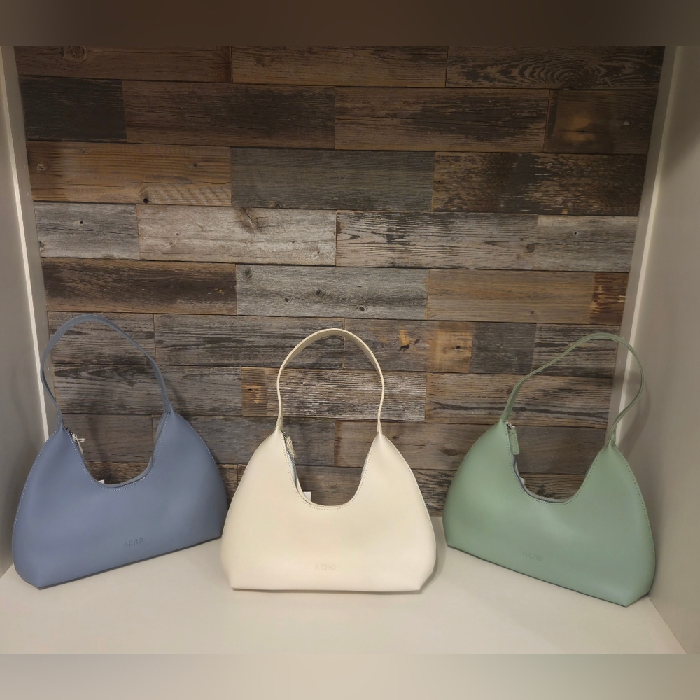 Aeropostale Bone Hobo Shoulder Bag Modern Minimalist Design